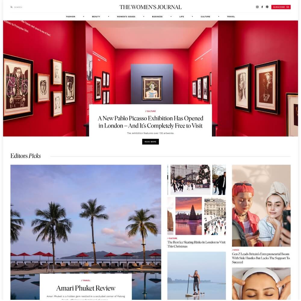 The Women's Journal Website